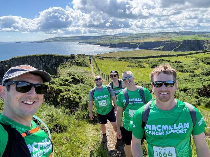 Operations Director Richard Barrett taking on the 25.2-mile Macmillan Mighty Hike to raise funds for people affected by cancer.